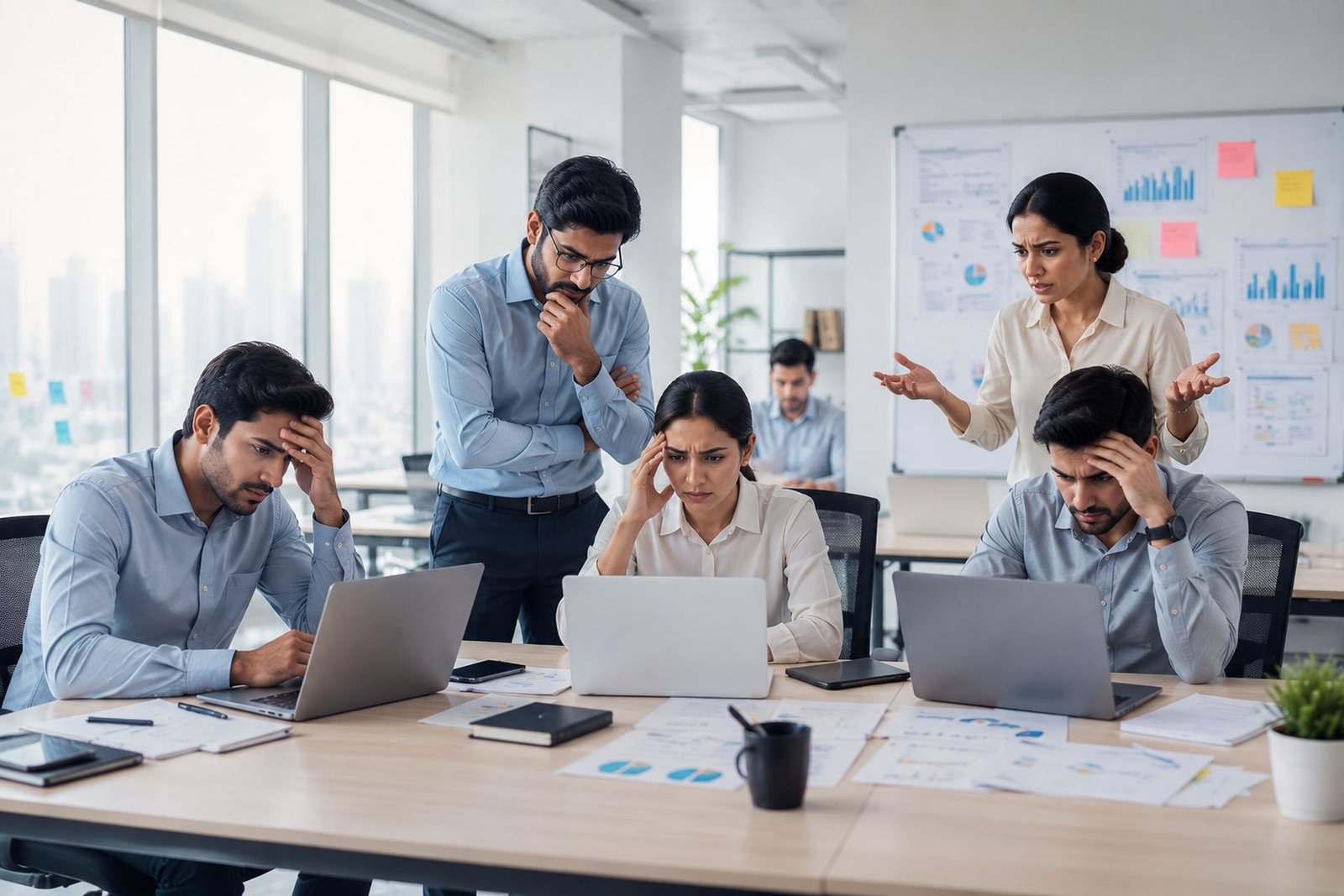 Team overwhelmed by disconnected systems and manual paperwork